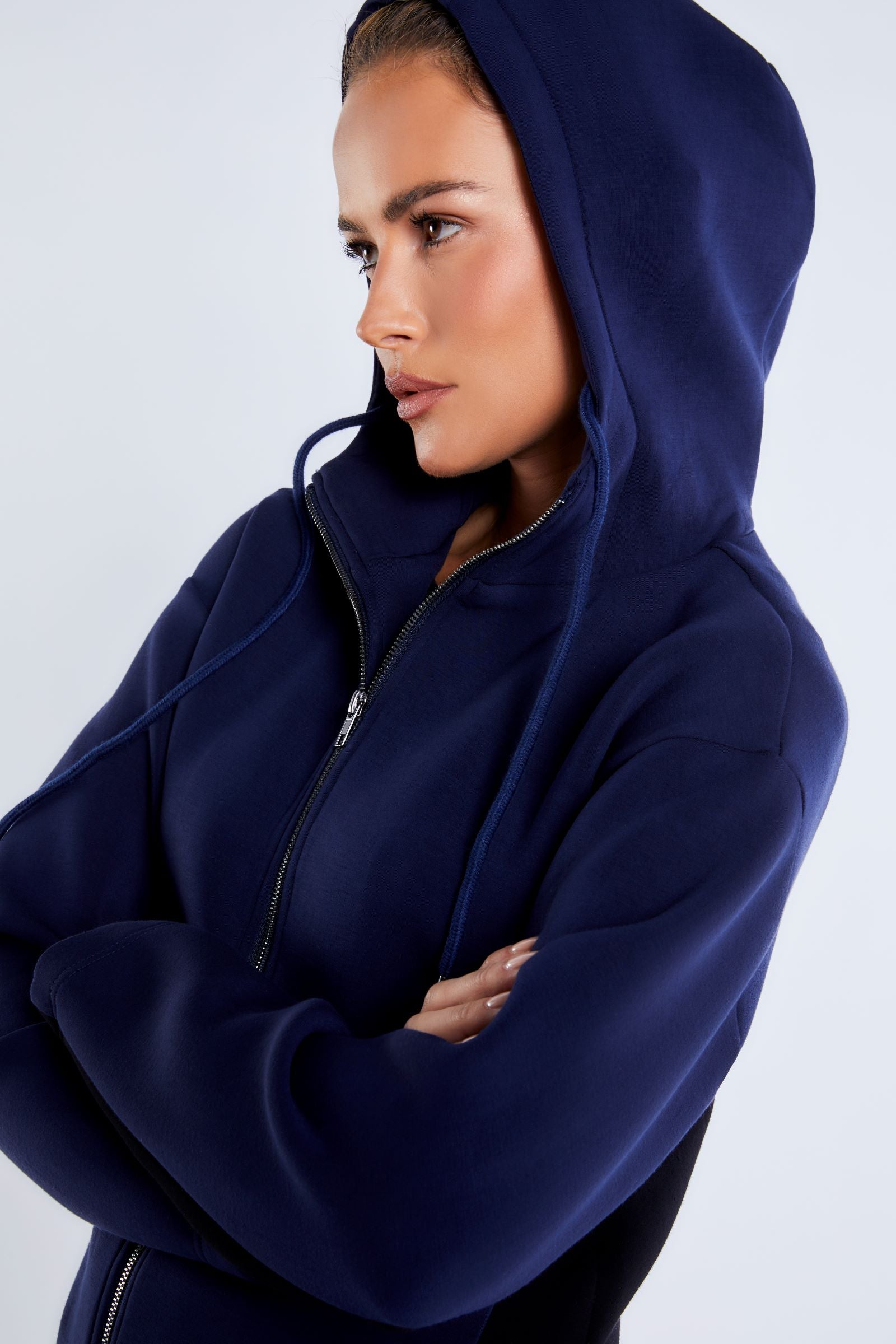 navy with black||