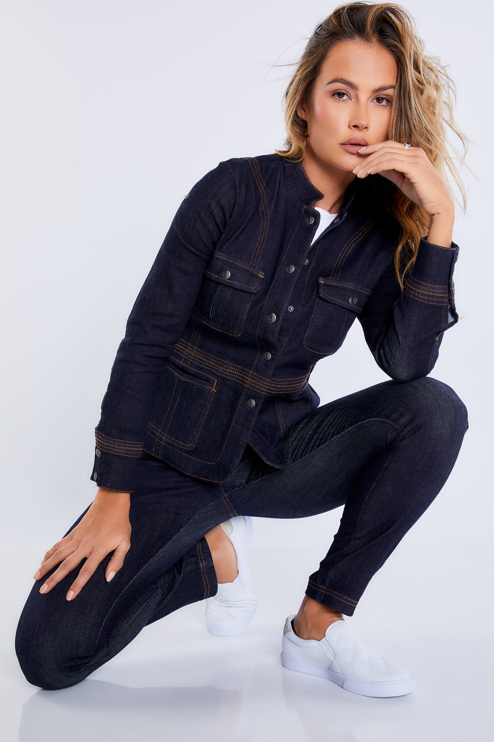 Dark Wash Denim || Frida Denim Jacket