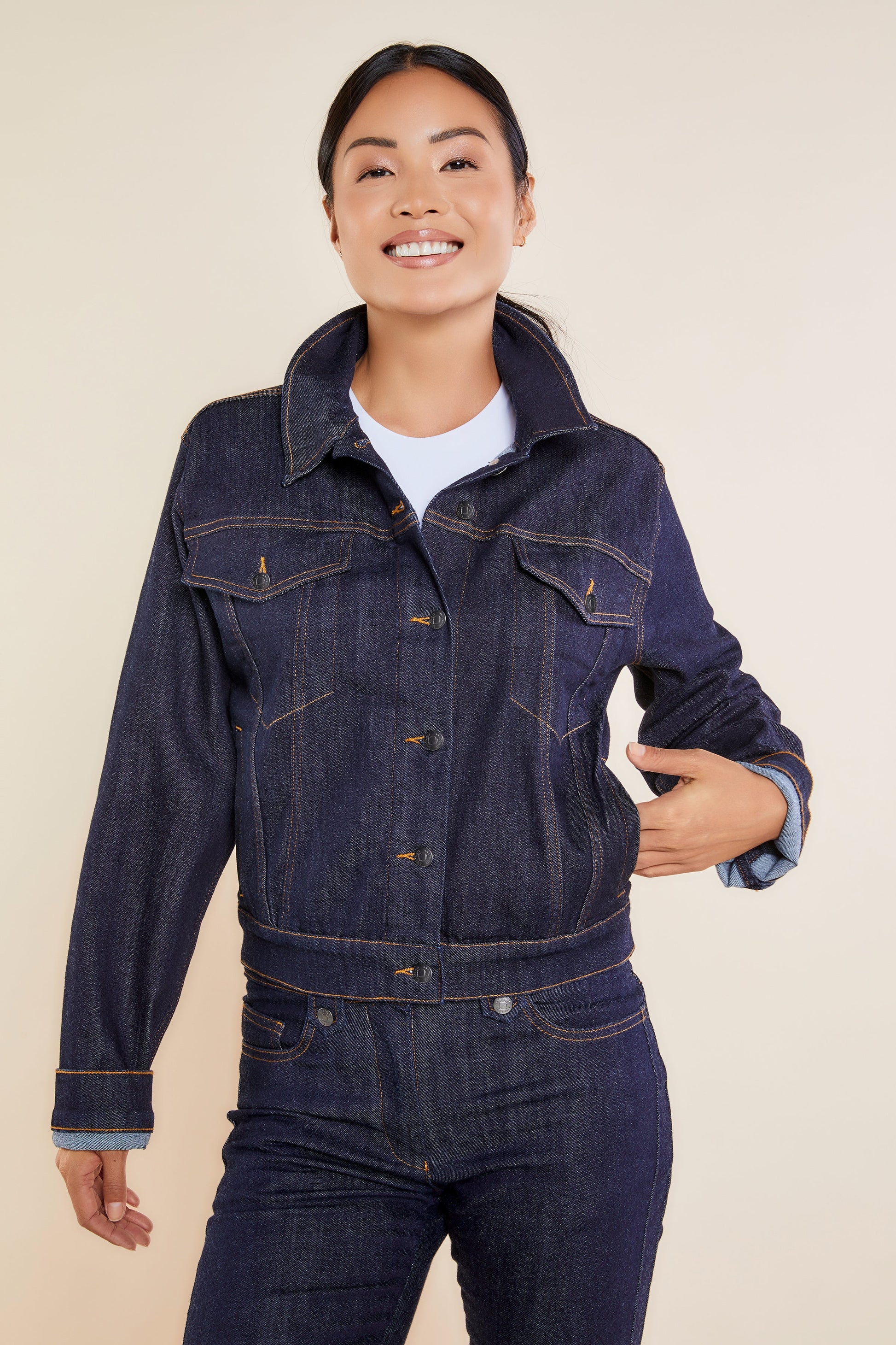 Dark Wash Denim || Yulia Denim Jacket