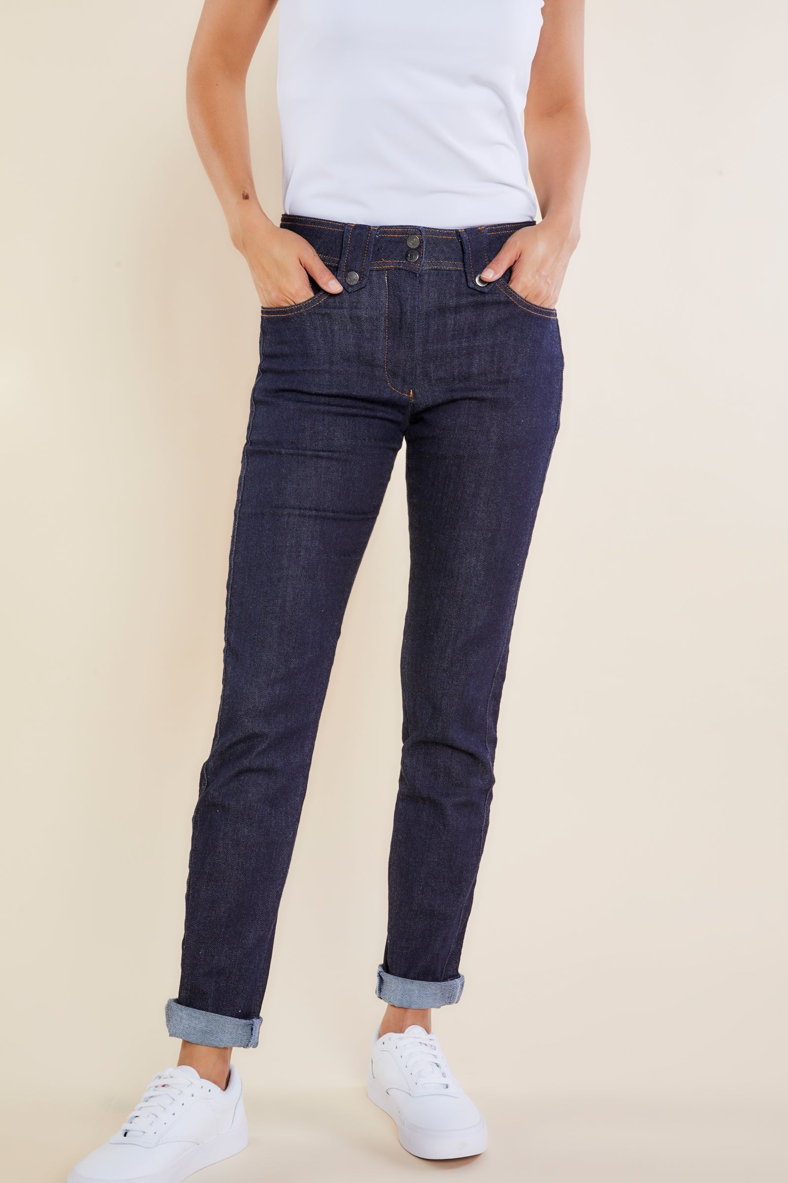Dark Wash Denim || Skyler Denim Pant