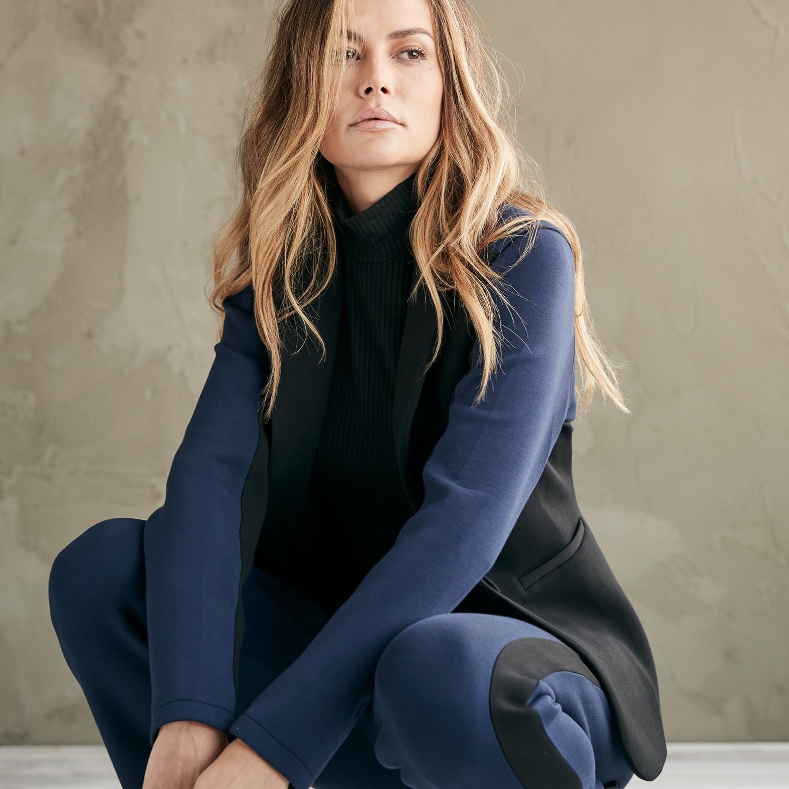 Navy with Black||