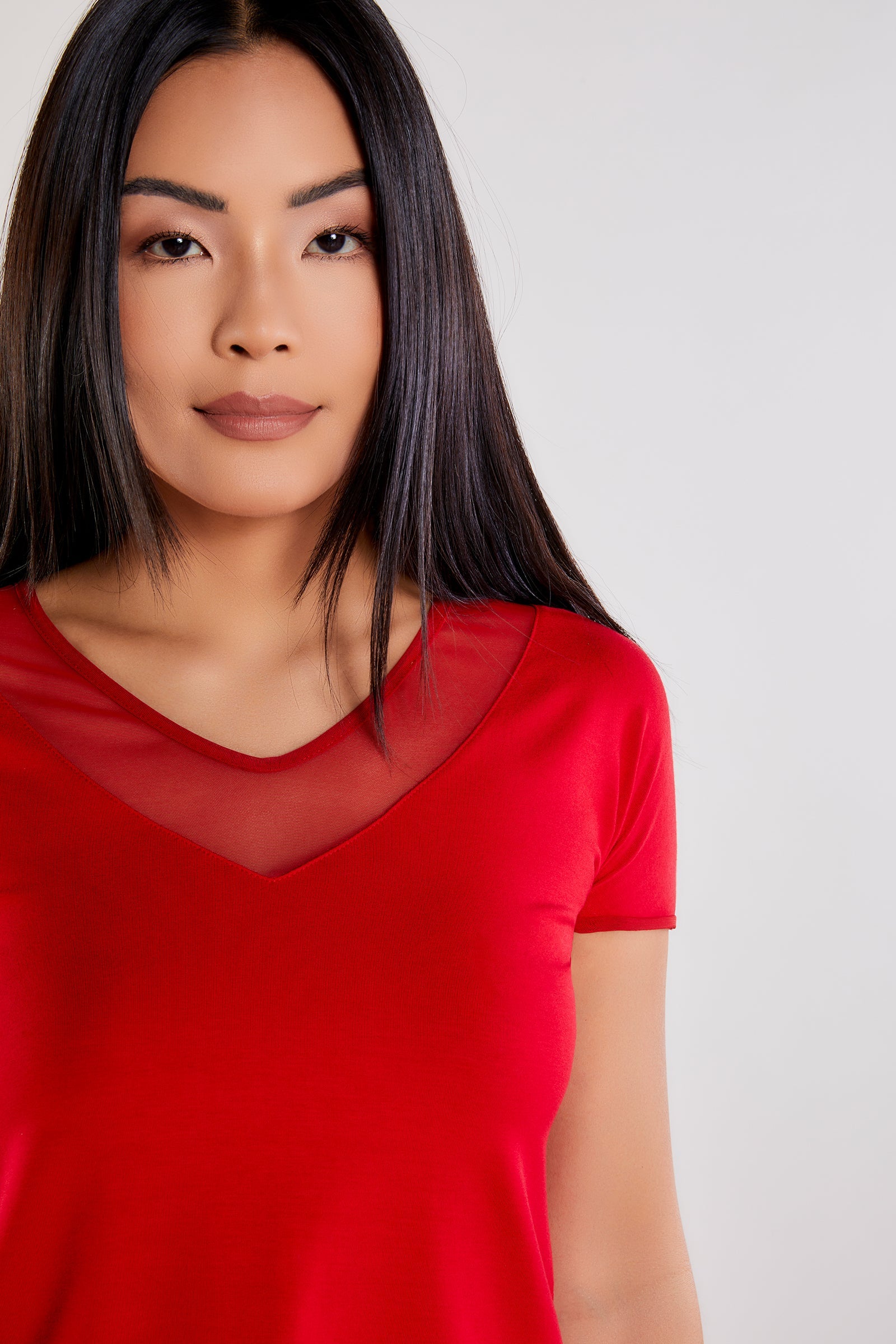 Atomic Red || Chiara Short Sleeve