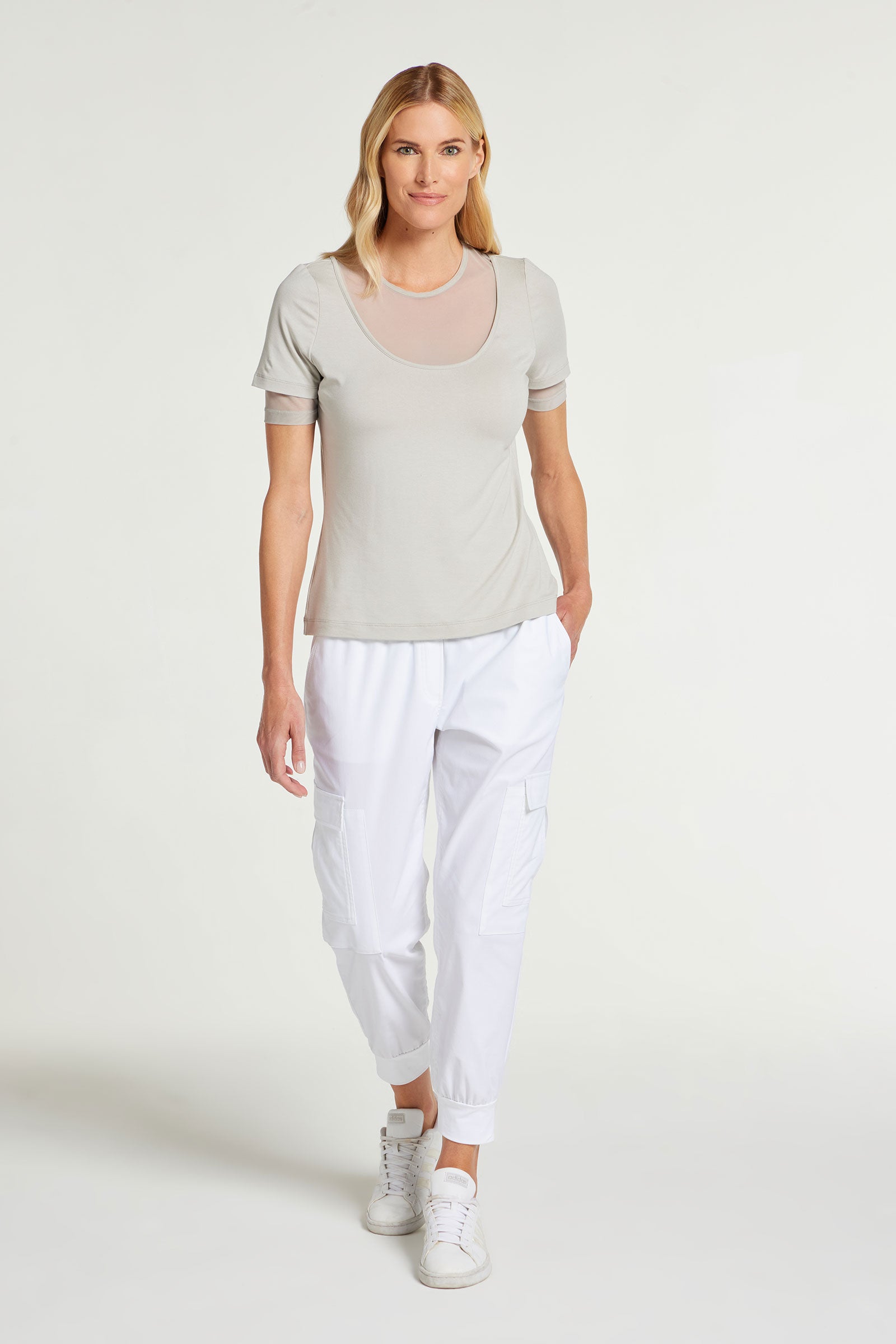 White|| Amrita Saira Cargo Joggers