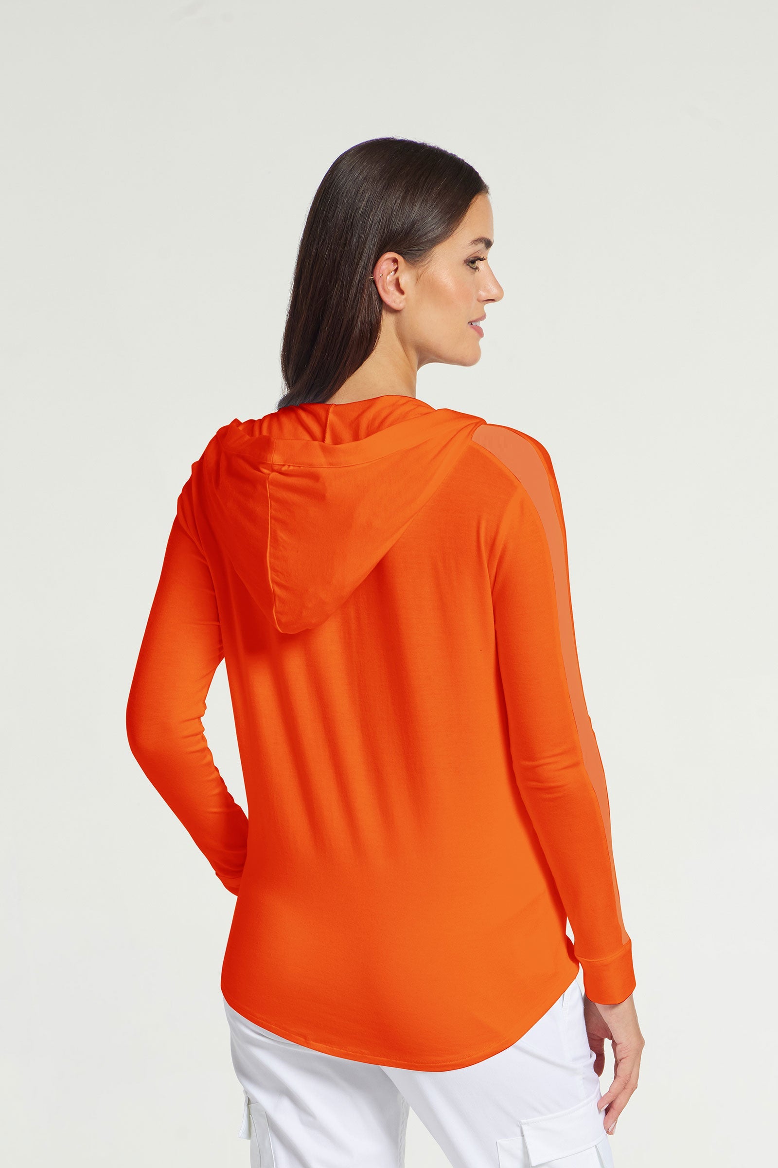 Orange|| Tracy Hooded Jacket