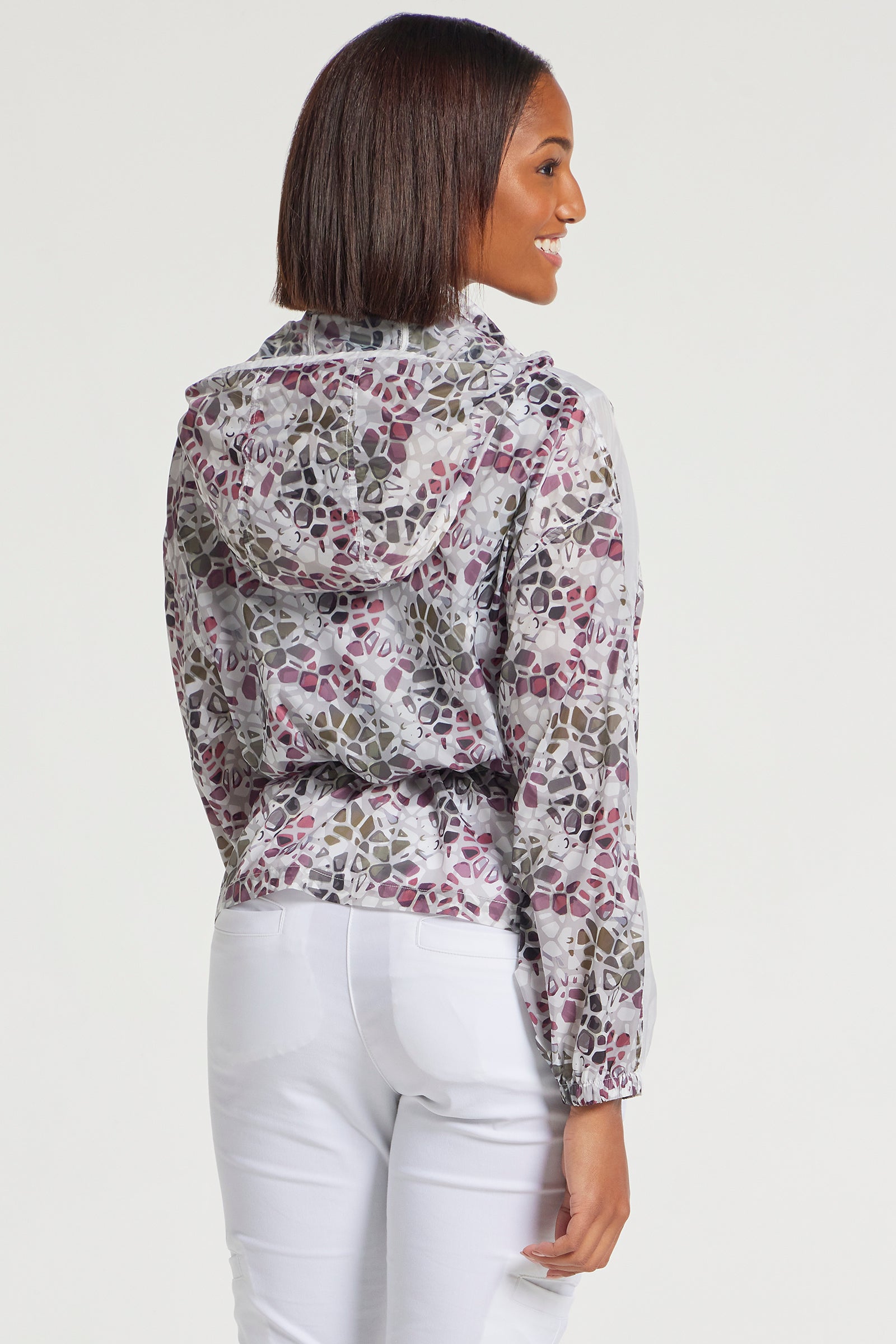 Abstract Giraffe || August Windbreaker Jacket