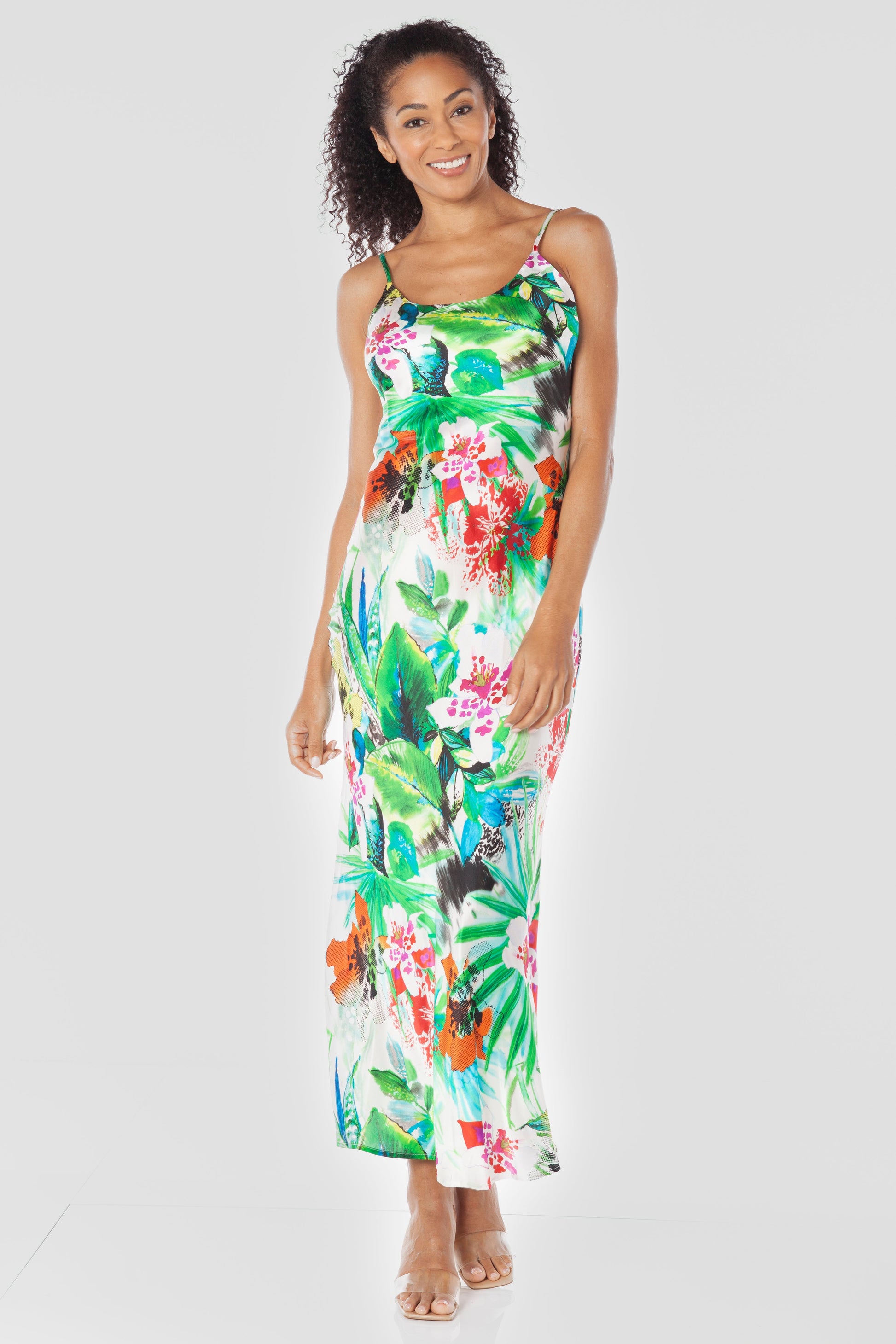 Euphoric Floral Print || Lucilla Silk Dress