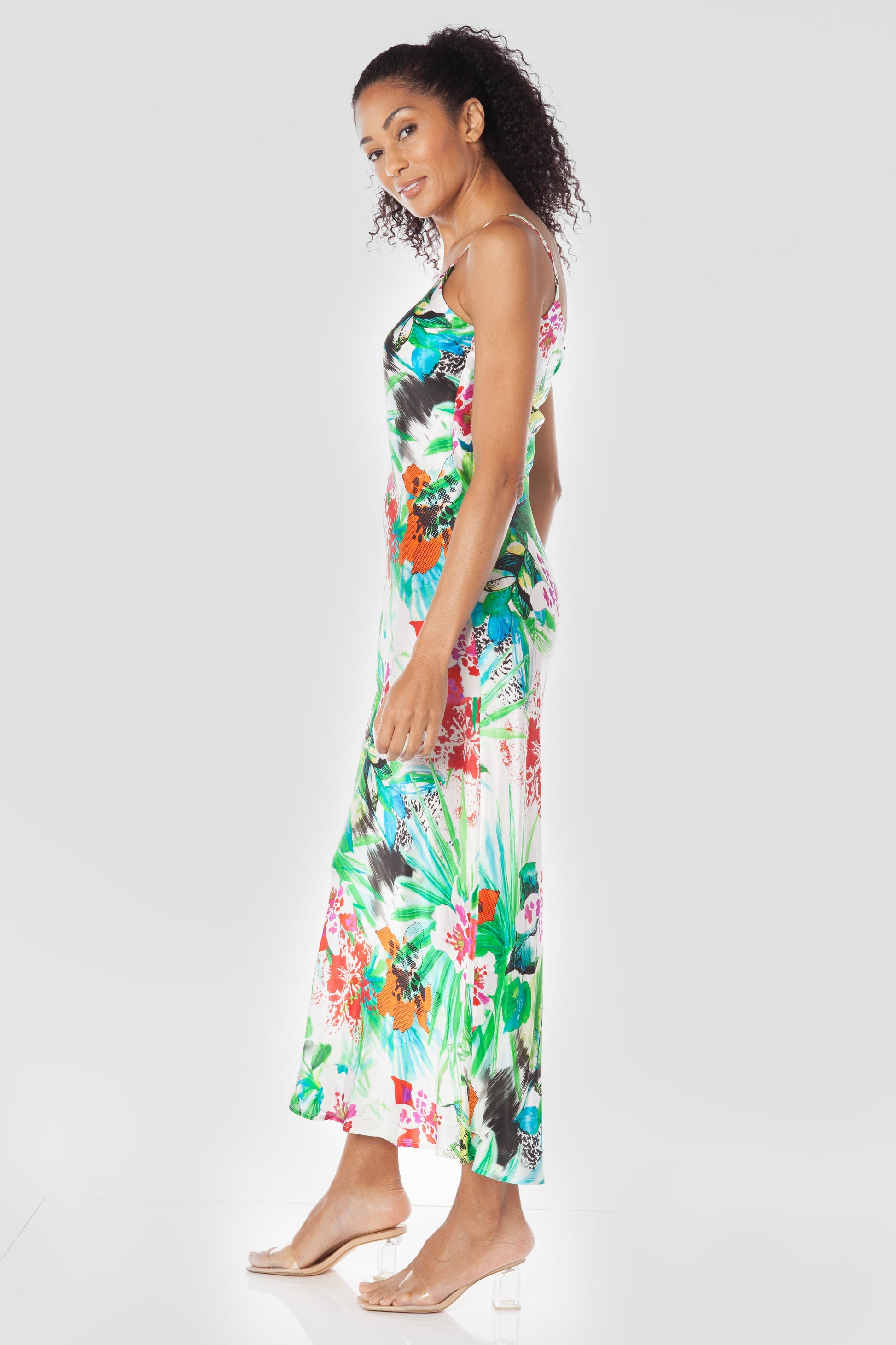 Euphoric Floral Print || Lucilla Silk Dress