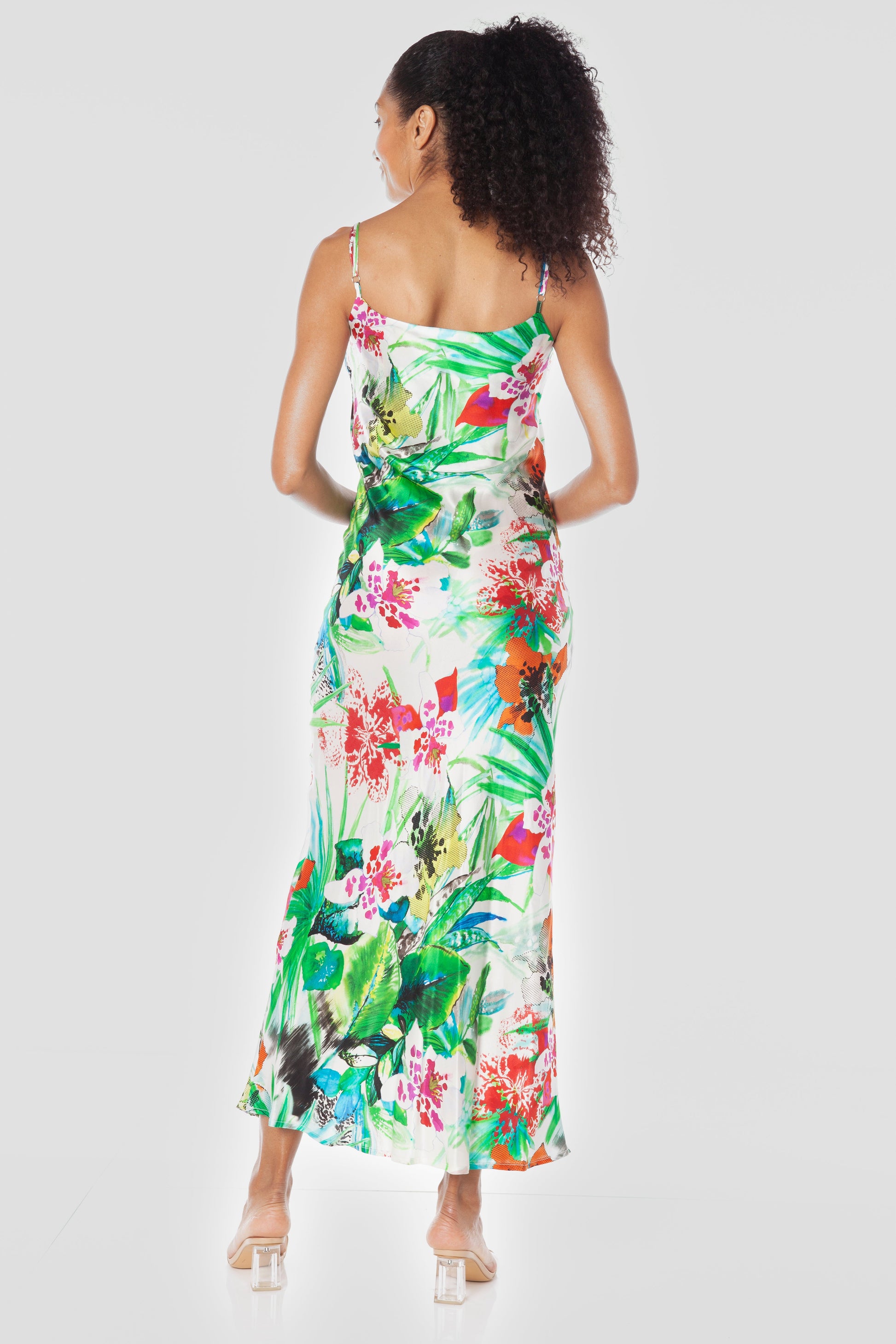 Euphoric Floral Print || Lucilla Silk Dress