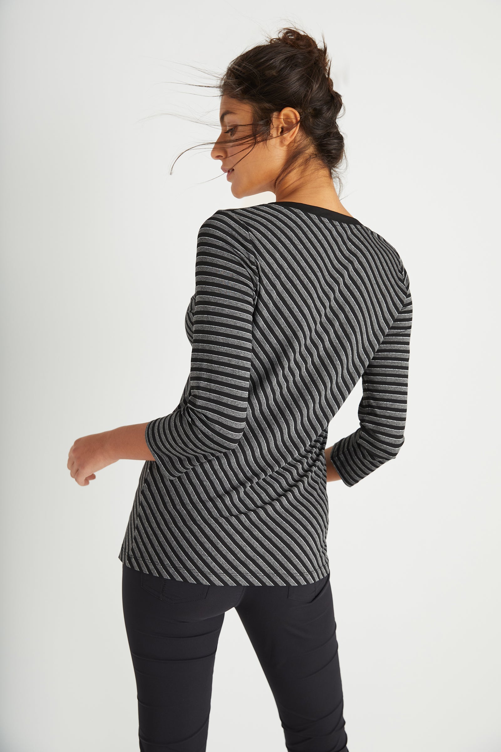 Stripe-Black-Grey||