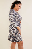 Abstract Cheetah Print || Ambra Printed Dress