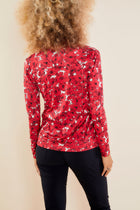 Poppy Floral Print || Printed Danica Super Jersey Long Sleeve