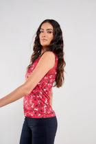 Poppy Floral Print || Printed Jackson Jersey V-Neck Tank