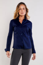 Navy || Alida Button Down Shirt