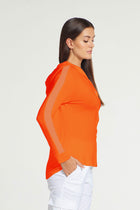 Orange|| Tracy Hooded Jacket