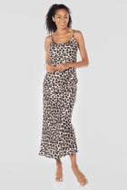 Abstract Cheetah Print || Lucilla Silk Dress